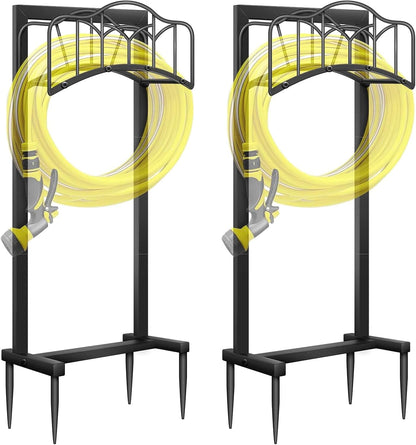 Garden Hose Holder -Upgraded Hose Holder Holds 100-feet Hose,Freestanding Heavy Duty Hose Hanger,Sturdy Hose Stand for Lawn & Yard (Cloud, 1)