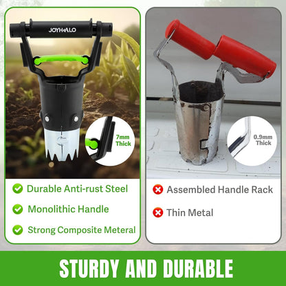5 Inch Depth Bulb Planter Tool with Automatic Soil Release for Garden