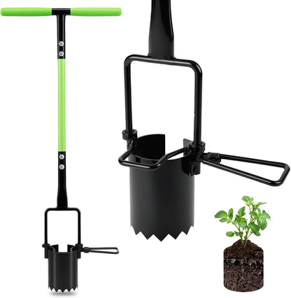 5 Inch Depth Bulb Planter Tool with Automatic Soil Release for Garden