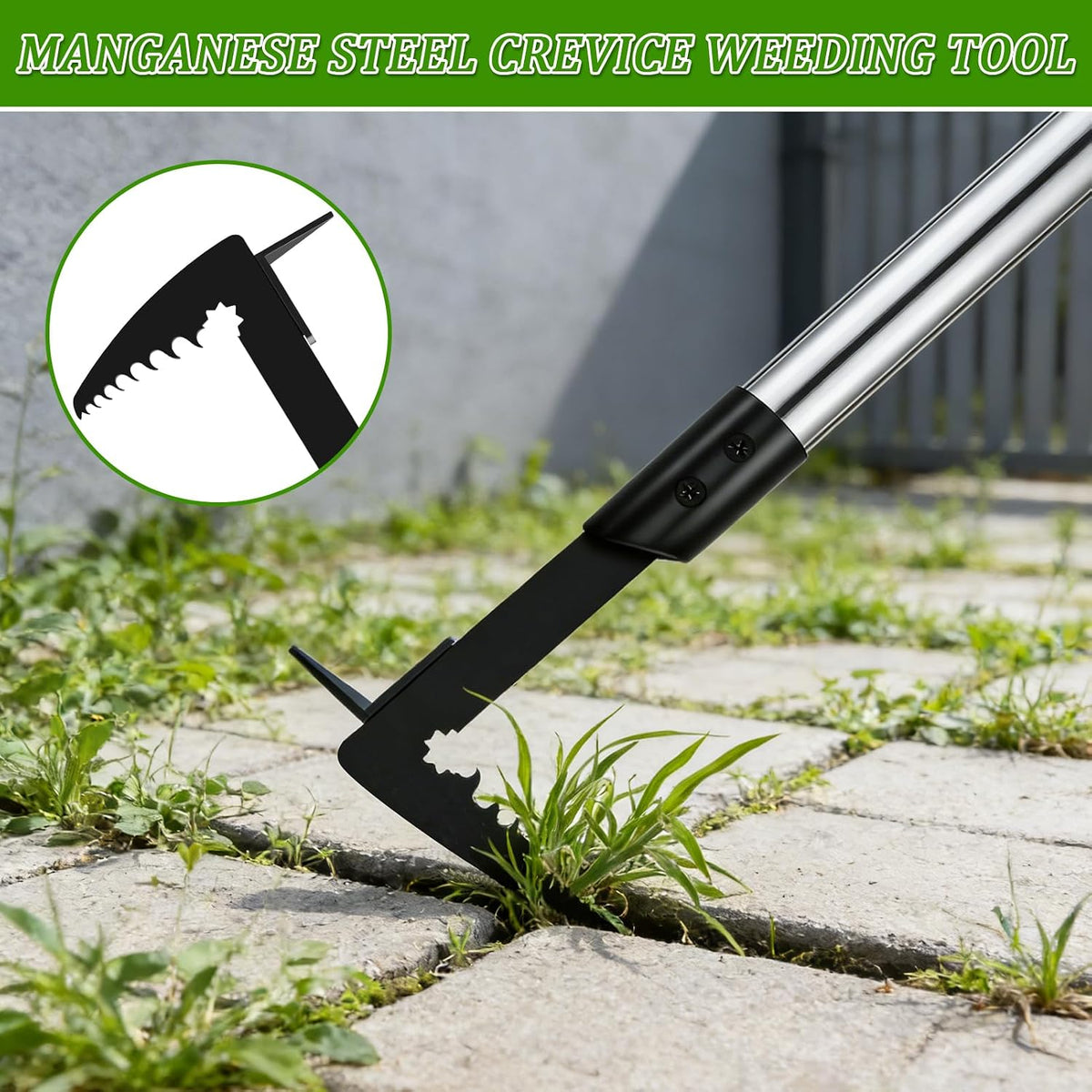 Crack Weeder - Manganese Steel Manual Crevice Weeding Tool