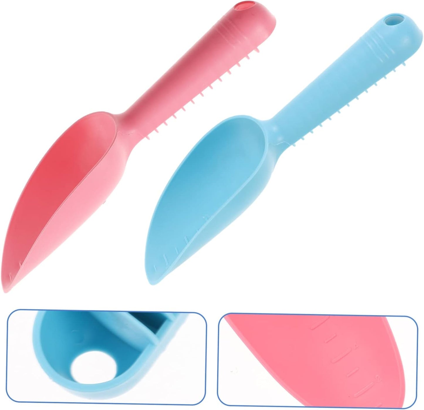 2 Pcs Plastic Hand Trowel Garden Shovel Tool Transplant Digging Scoop for Planting