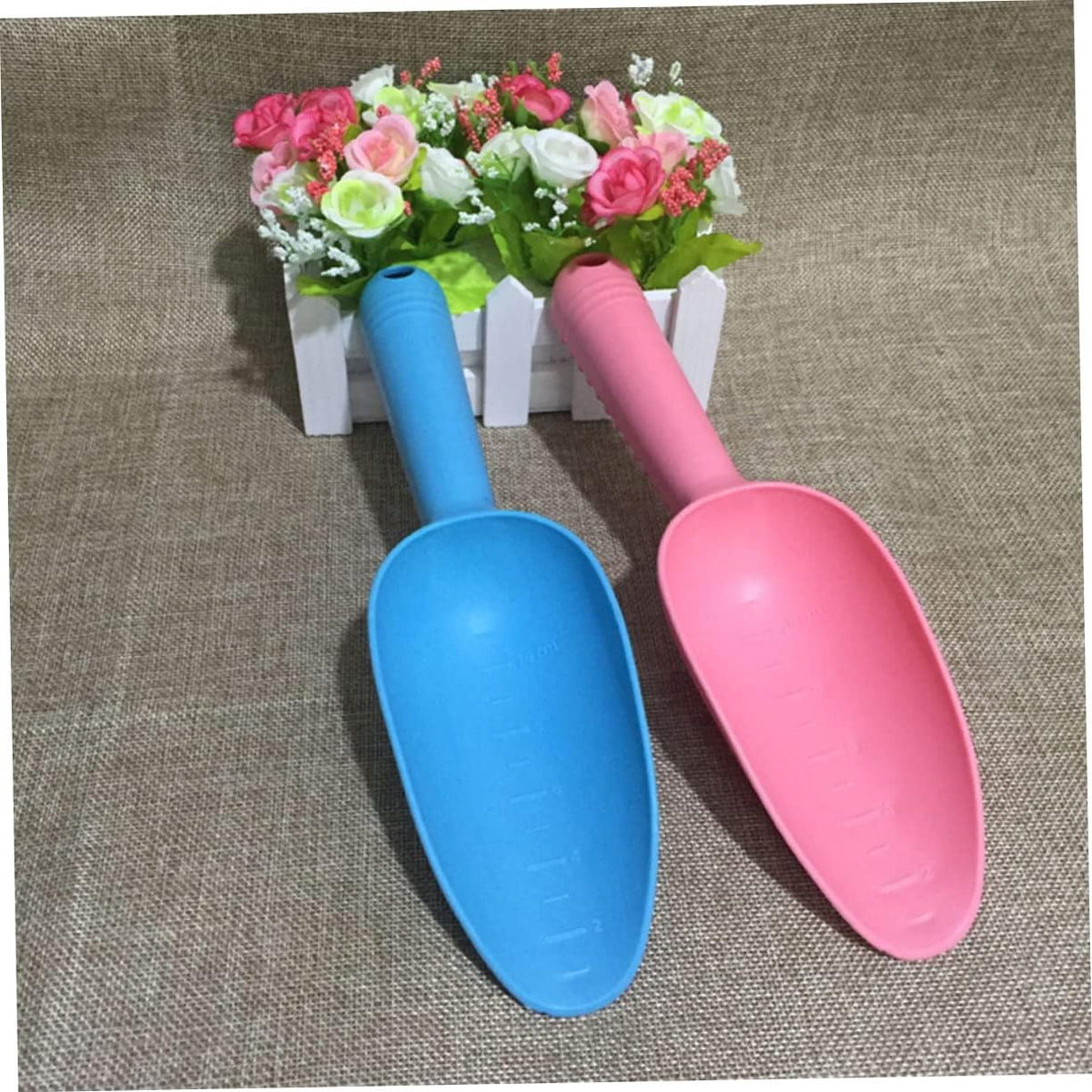 2 Pcs Plastic Hand Trowel Garden Shovel Tool Transplant Digging Scoop for Planting