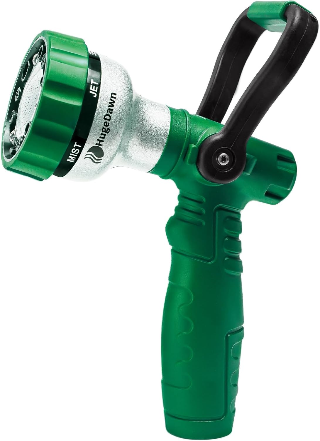 Garden Hose Nozzle, 6 Spray Patterns Heavy Duty Metal Water Nozzle with High Pressure for Watering, Cleaning, Washing (Blue)