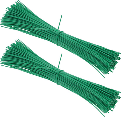 200 Pcs 6 Inch Twist Ties for Plastic Bags, Garden Ties for Plants Round Cable Bread Ties Reusable Plant Tie for Indoor Plants Christmas Holiday Tree Decors Cable Organization Household Office Use