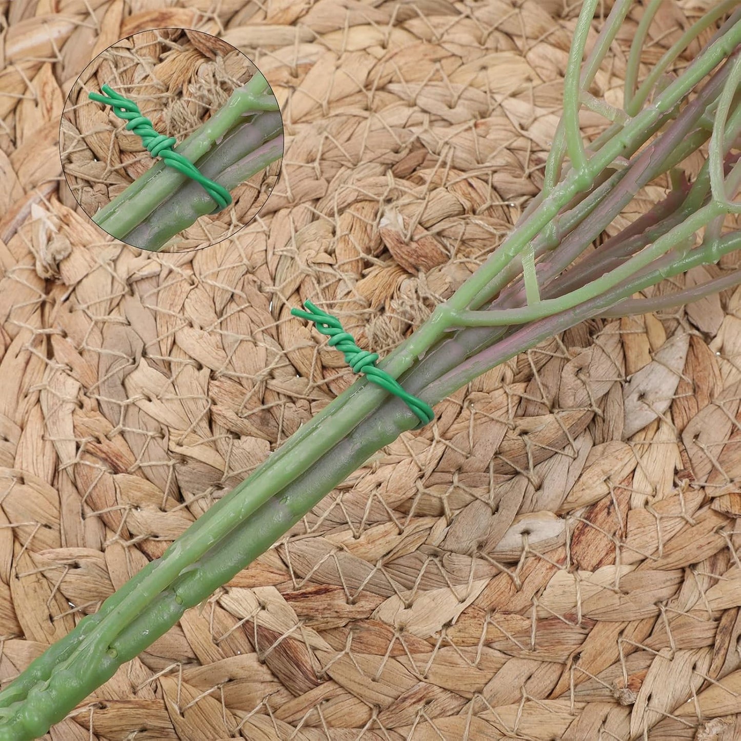 200 Pcs 6 Inch Twist Ties for Plastic Bags, Garden Ties for Plants Round Cable Bread Ties Reusable Plant Tie for Indoor Plants Christmas Holiday Tree Decors Cable Organization Household Office Use
