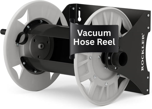 Rockler Wall Mount Vacuum Hose Reel Holds 40 ft 1-1/2 Inch Hose