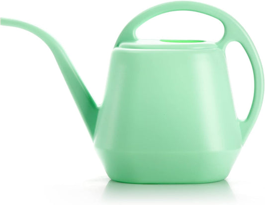Plastic Watering Can, 1-Gallon, Pine Green