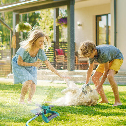 Sprinklers for Yard, 360° Rotating Lawn Sprinkler, Water Saving Sprinkler for Large Area Coverage, Multifunctional Sprinklers for Lawn, Garden, Kids, Pets Playing