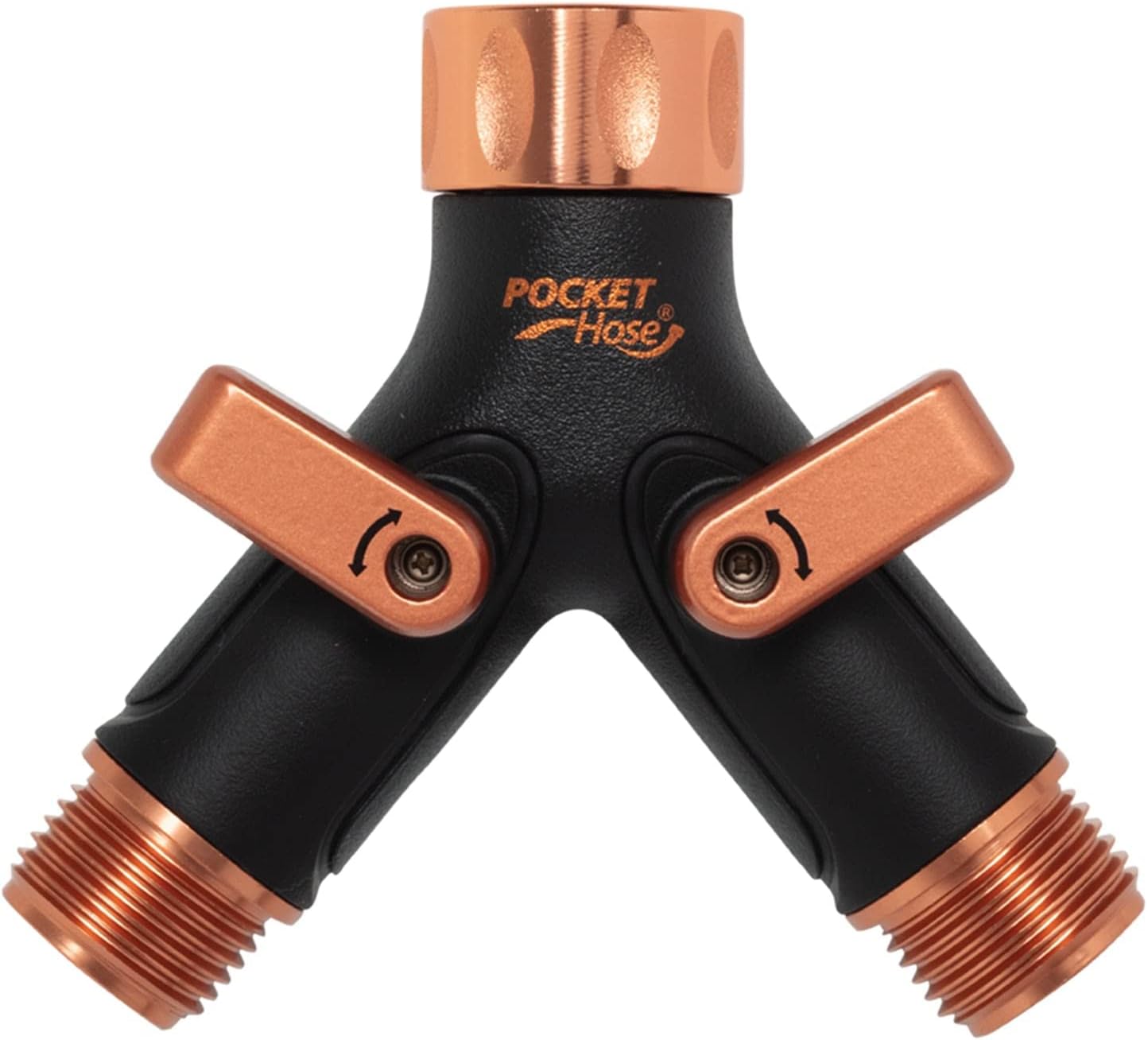Copper Bullet 2-Way Splitter, Leak-Proof, Independent Valves