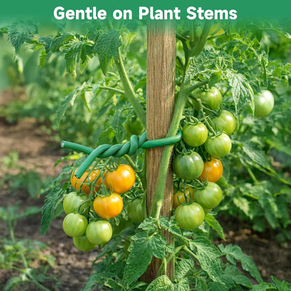 Green Garden Wire with Pliers - 66 Feet 3.5mm Garden Ties Soft Plant Twist Ties Plant Wire for Climbing Plants Tomatoes Support Vines Vegetables Flowers Indoor & Outdoor Gardening Training