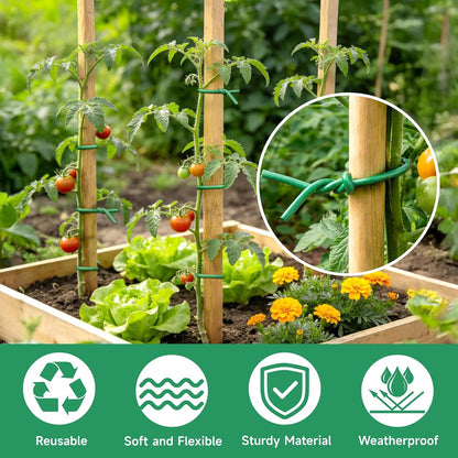 Green Garden Wire with Pliers - 66 Feet 3.5mm Garden Ties Soft Plant Twist Ties Plant Wire for Climbing Plants Tomatoes Support Vines Vegetables Flowers Indoor & Outdoor Gardening Training