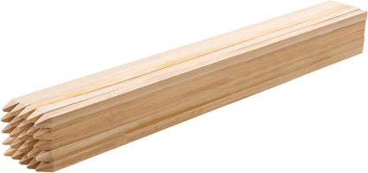 Wooden Garden Stakes, 50 Pcs 36x0.75x0.75 in Survey Grading Stakes, Garden Ground Stake with Sharp Point, Fir Wood Plant Support Stake, Sign Posts for Silt Fence Backyard Boundaries Baselines