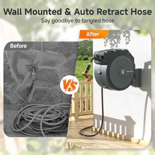 PRO Metal Bracket Suitable for Model AW25/30 Swivel Bracket and AW30 1/2MB Retractable Garden Hose Reel 1/2" x 100 ft PRO Metal Bracket, Heavy Duty, Any Length Lock Hose Reel, 100ft