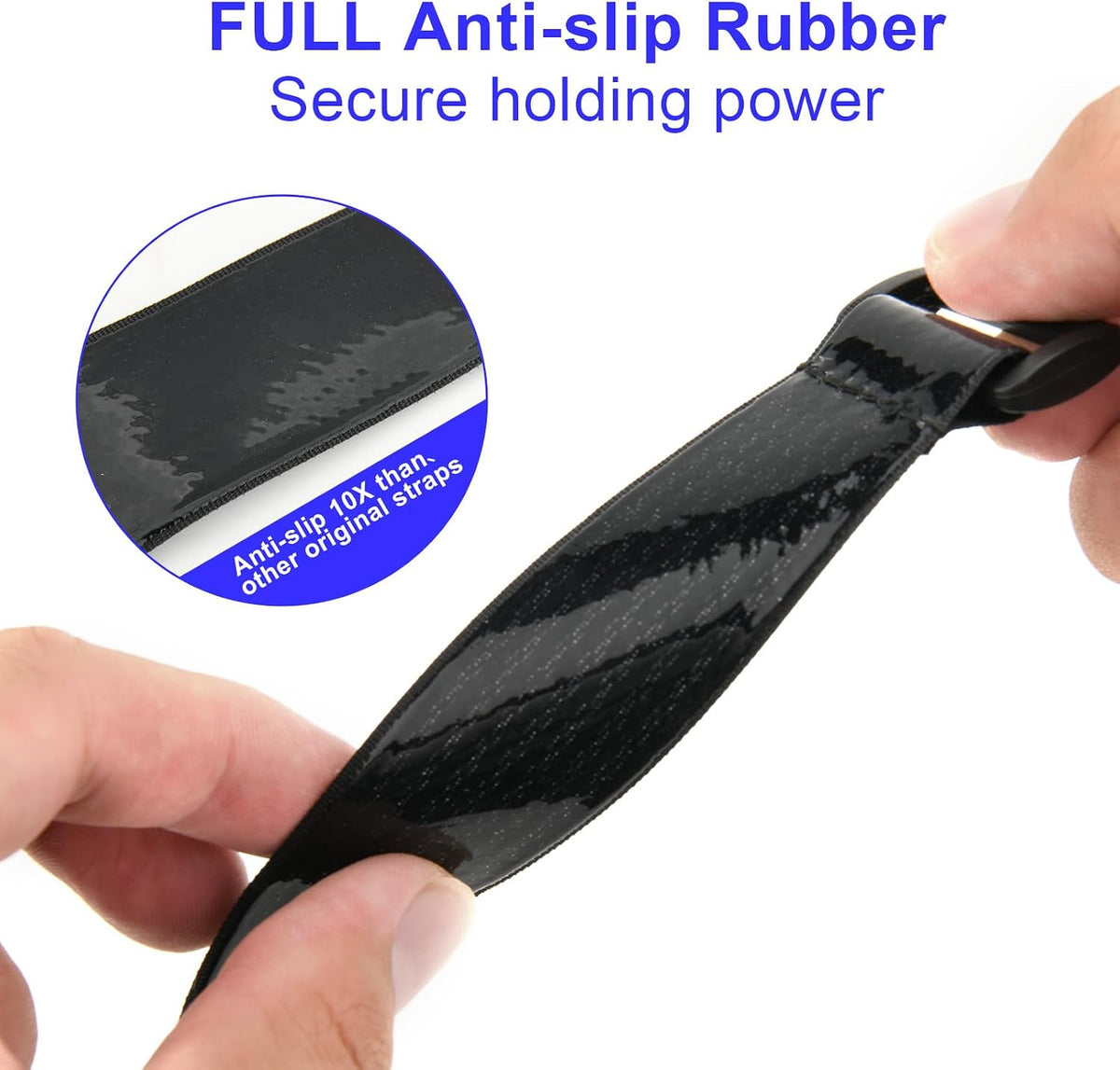 Cinch Straps with Anti-Slip Silicone Strips, 1 x 14" Hook & Loop Fastening Cable Strap Heavy Duty Multipurpose Straps for Extension Cord Cable Ropes Bike RV & Hose Organization Storage