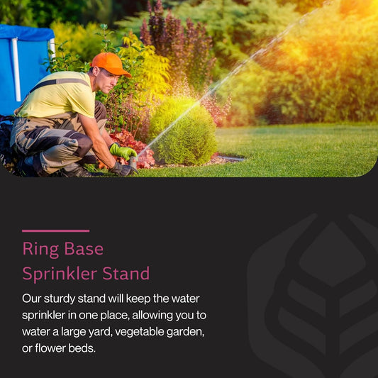 Ring Base Sprinkler Stand, Lawn Care Tool, 3/4" Head