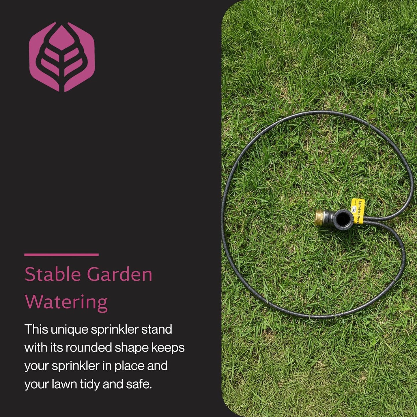 Ring Base Sprinkler Stand, Lawn Care Tool, 3/4" Head