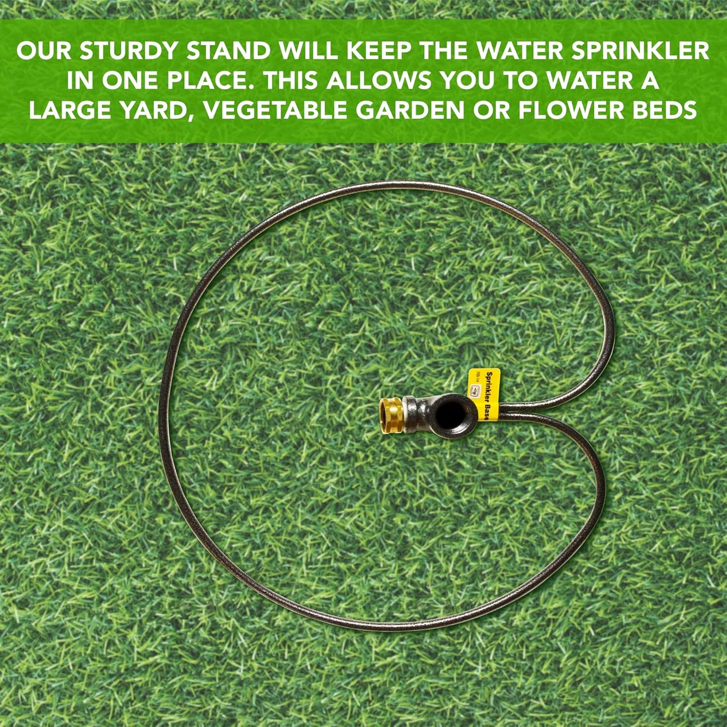 Ring Base Sprinkler Stand, Lawn Care Tool, 3/4" Head