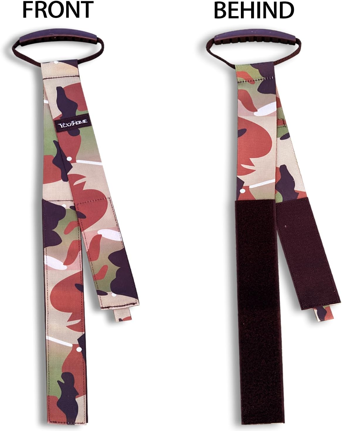 2 PCS Camouflage Heavy Duty Carrying Strap Extension Cord Organizer & Hose Storage Straps–28" Nylon-Like PP, Adjustable Hook and Loop Wrap It Storage Straps Velcro for Garage Tools, Garden Hose