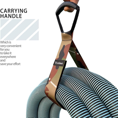 2 PCS Camouflage Heavy Duty Carrying Strap Extension Cord Organizer & Hose Storage Straps–28" Nylon-Like PP, Adjustable Hook and Loop Wrap It Storage Straps Velcro for Garage Tools, Garden Hose