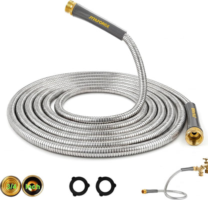 Short Garden Hose 3ft, Stainless Steel Male to Female Leader Hose