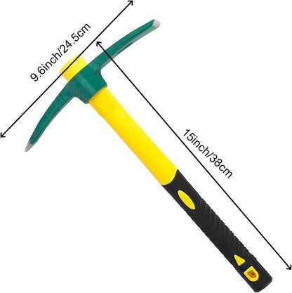 5 PCS Garden Hoe Tool Set, Cultivator Hand Tiller, Digging Hoes