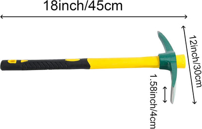 5 PCS Garden Hoe Tool Set, Cultivator Hand Tiller, Digging Hoes