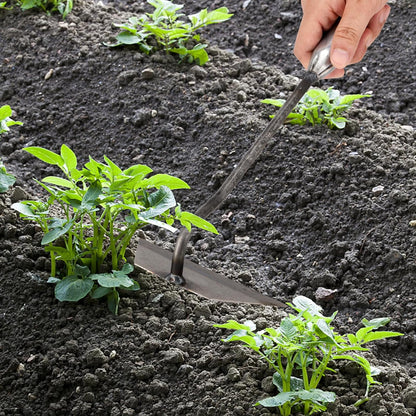 5 PCS Garden Hoe Tool Set, Cultivator Hand Tiller, Digging Hoes