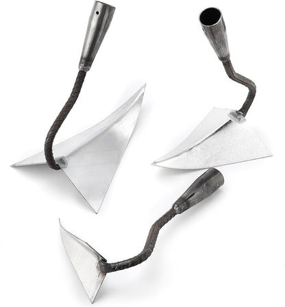 5 PCS Garden Hoe Tool Set, Cultivator Hand Tiller, Digging Hoes