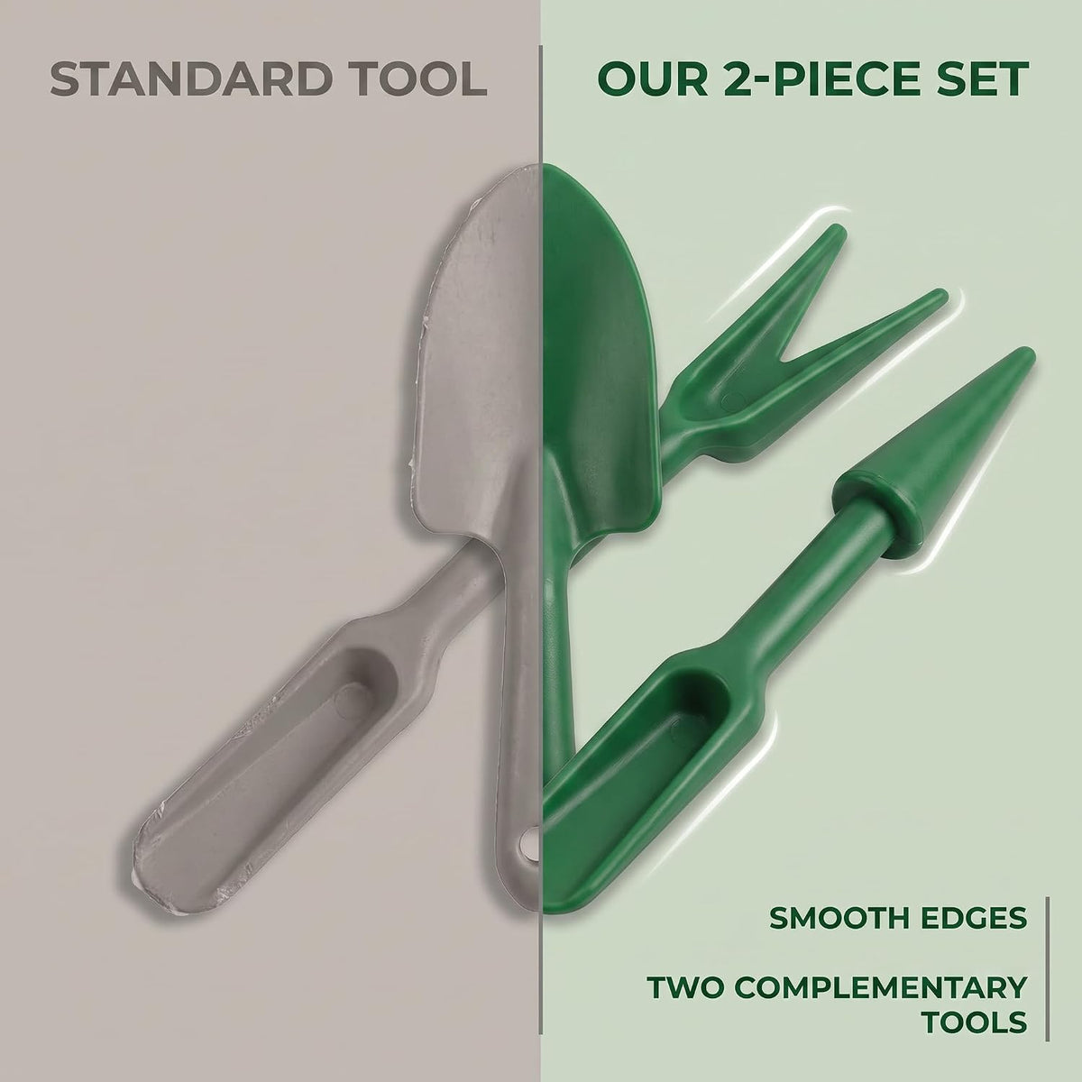 Mini Garden Hand Succulent Transplanting Tools,Widger Plastic Seedlings Dibber Sowing Digging Mini Gardens Hands Tools for Home Garden,Pack of 2 Hands Tools