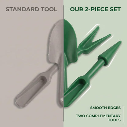 Mini Garden Hand Succulent Transplanting Tools,Widger Plastic Seedlings Dibber Sowing Digging Mini Gardens Hands Tools for Home Garden,Pack of 2 Hands Tools