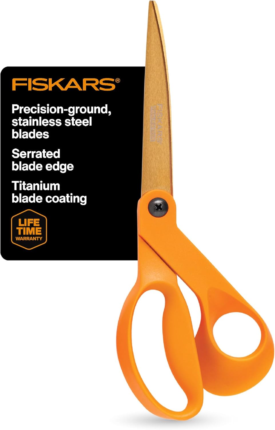 9" Titanium Shop Shears Heavy Duty Serrated Multipurpose Scissors
