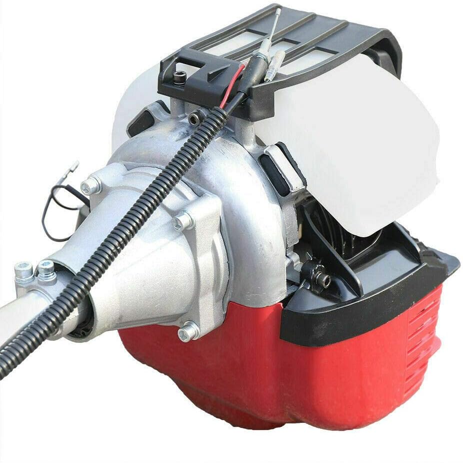 Gas Pole Saw Chainsaw 42CC 4 Stroke Brush Cutter Pruner Cordless Gas Long Reach Gardening Tree Hedge Trimmer wiht Extension Pole Air-cooled 140F