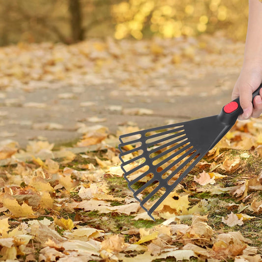 2pcs Gardening Hand Rakes Plastic Ash Rakes Mini Garden Cultivator Tools for Soil Loosening Leaf Cleanup Yard Lawn Shrub Flower Beds