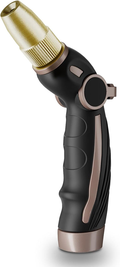 Garden Hose Nozzle, Heavy Duty Water Hose Sprayer Nozzle, Black