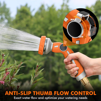 Garden Hose Nozzle, Heavy Duty Water Hose Sprayer Nozzle, Black