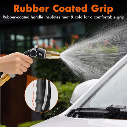 Garden Hose Nozzle, Heavy Duty Water Hose Sprayer Nozzle, Black