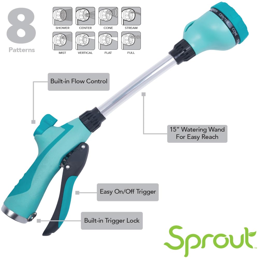 Gooseberry Green 15” Watering Wand 8-Pattern