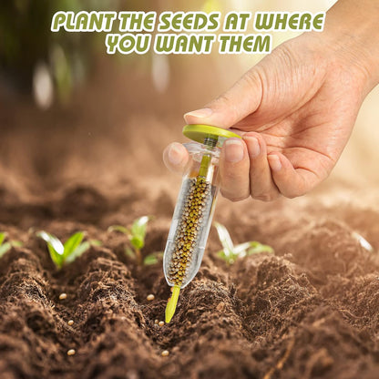 17 Pack Seed Planter Tool, Hand Seeder, Mini Sowing Seed Dispenser Sower, Seedlings Dibber and Widger, Seed Spreader for Planting Vegetables, Flowers