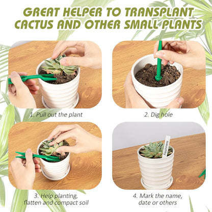 17 Pack Seed Planter Tool, Hand Seeder, Mini Sowing Seed Dispenser Sower, Seedlings Dibber and Widger, Seed Spreader for Planting Vegetables, Flowers