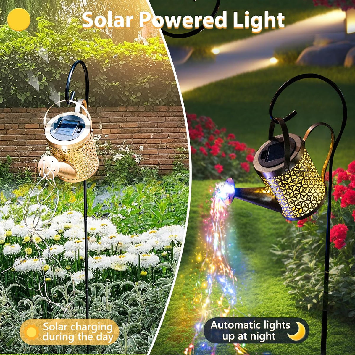 Solar Watering Can Light, Solar Yard Decorations Outdoor