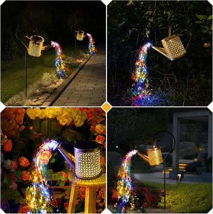 Solar Watering Can Light, Solar Yard Decorations Outdoor