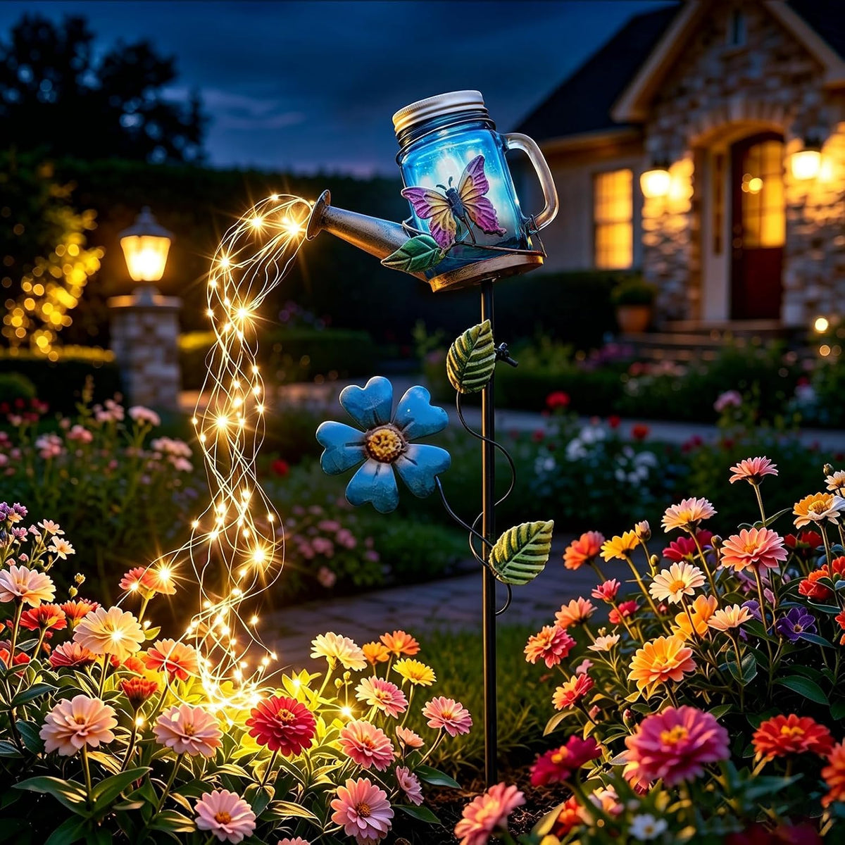 Solar Watering Can Light, Solar Yard Decorations Outdoor