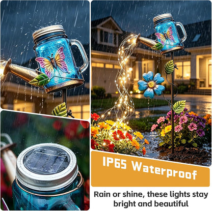 Solar Watering Can Light, Solar Yard Decorations Outdoor