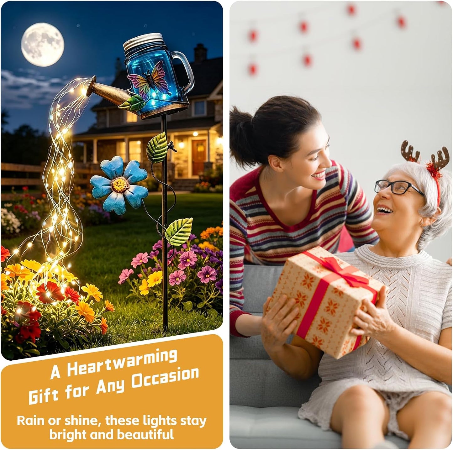 Solar Watering Can Light, Solar Yard Decorations Outdoor