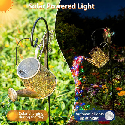 Solar Watering Can Light, Solar Yard Decorations Outdoor