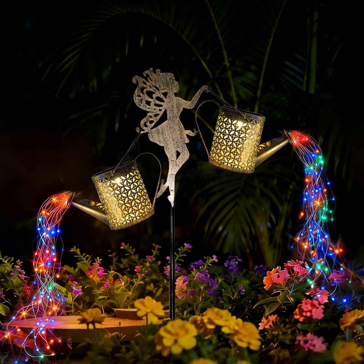 Solar Watering Can Light, Solar Yard Decorations Outdoor