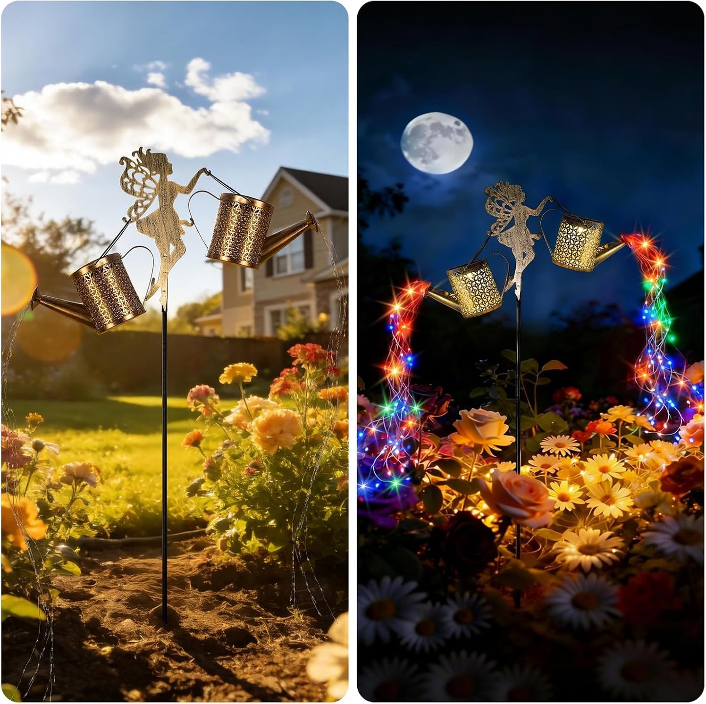Solar Watering Can Light, Solar Yard Decorations Outdoor