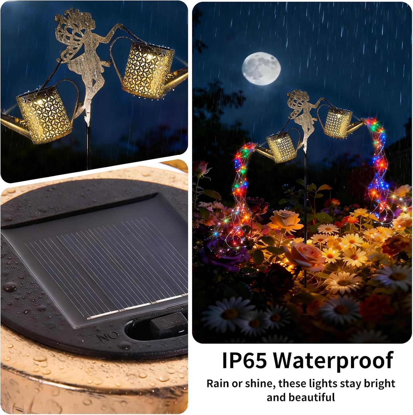 Solar Watering Can Light, Solar Yard Decorations Outdoor