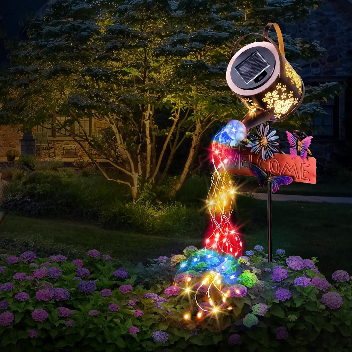 Solar Watering Can Light, Solar Yard Decorations Outdoor