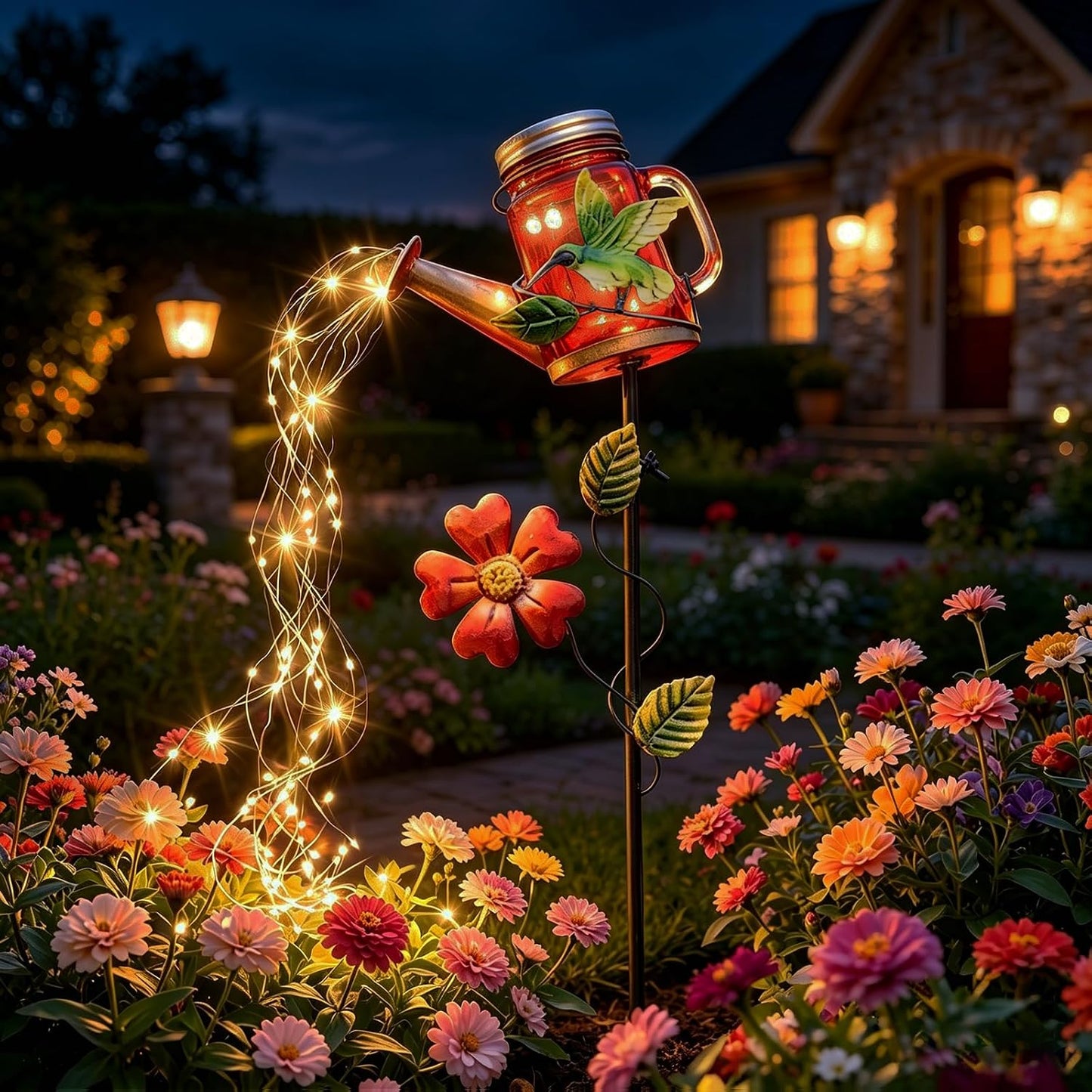 Solar Watering Can Light, Solar Yard Decorations Outdoor